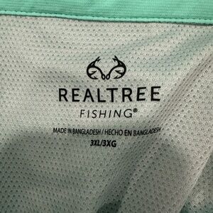 Realtree Fishing Shirt in Mint and Light Gray